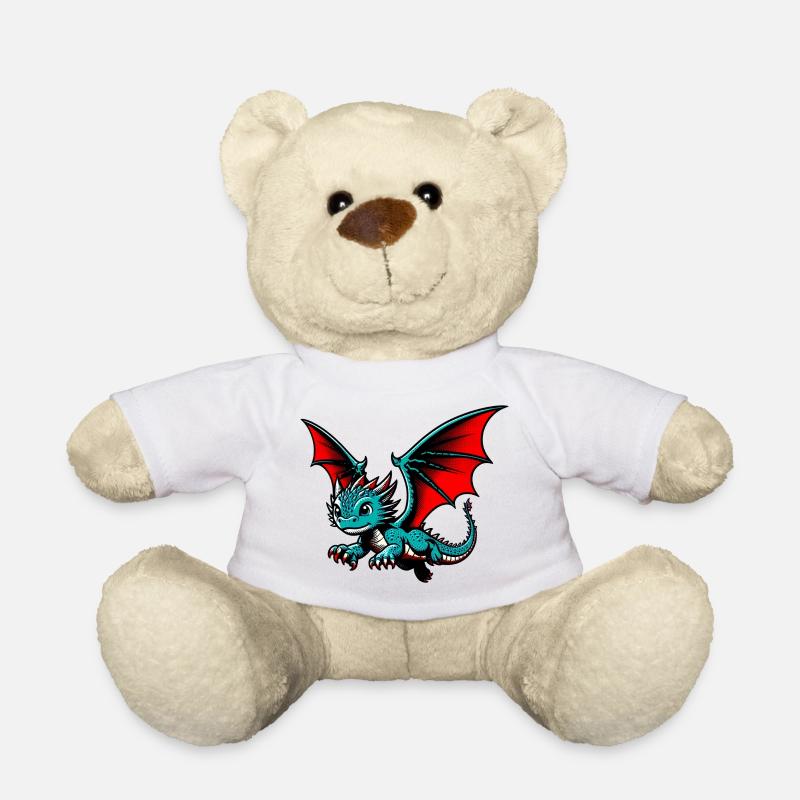 Drache - Teddy - Weiß