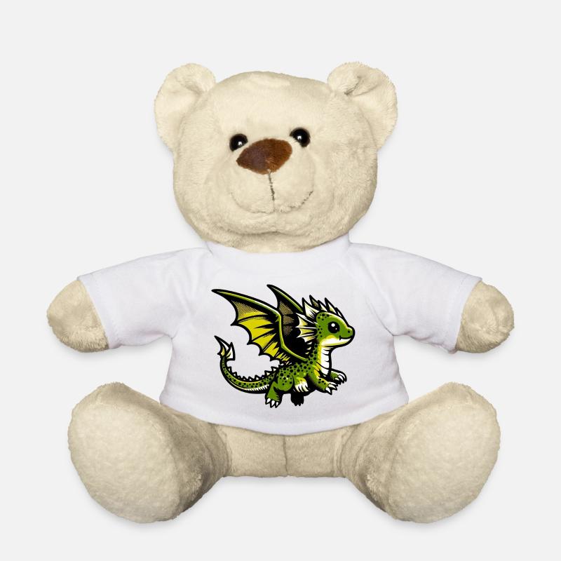 Drache - Teddy - Weiß