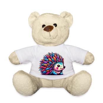 Hedgehog - Teddy Bear - white - Front