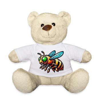 Bee - Teddy Bear - white - Front
