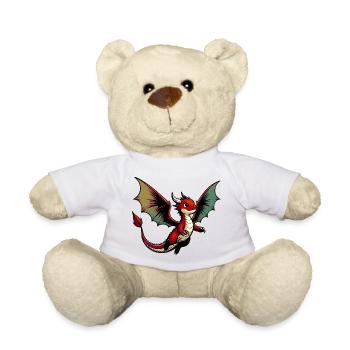Drache - Teddy - Weiß - Vorne