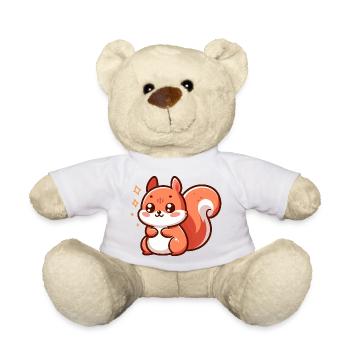 Cute little squirrel - Teddy Bear - white - Front