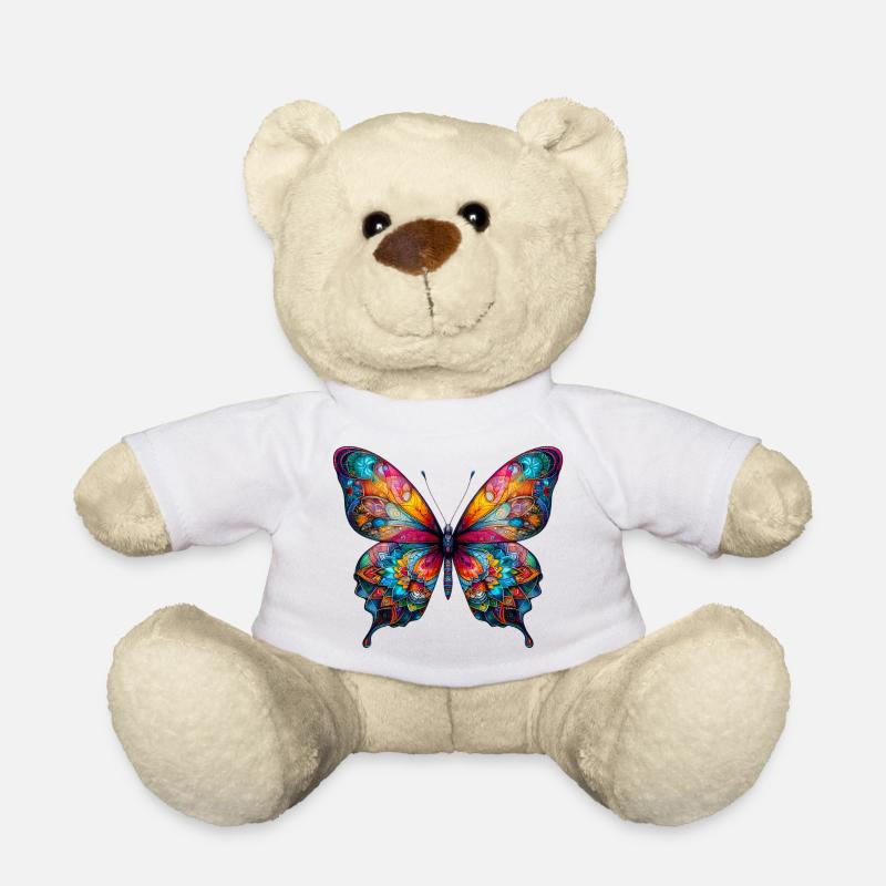 Schmetterling - Teddy - Weiß