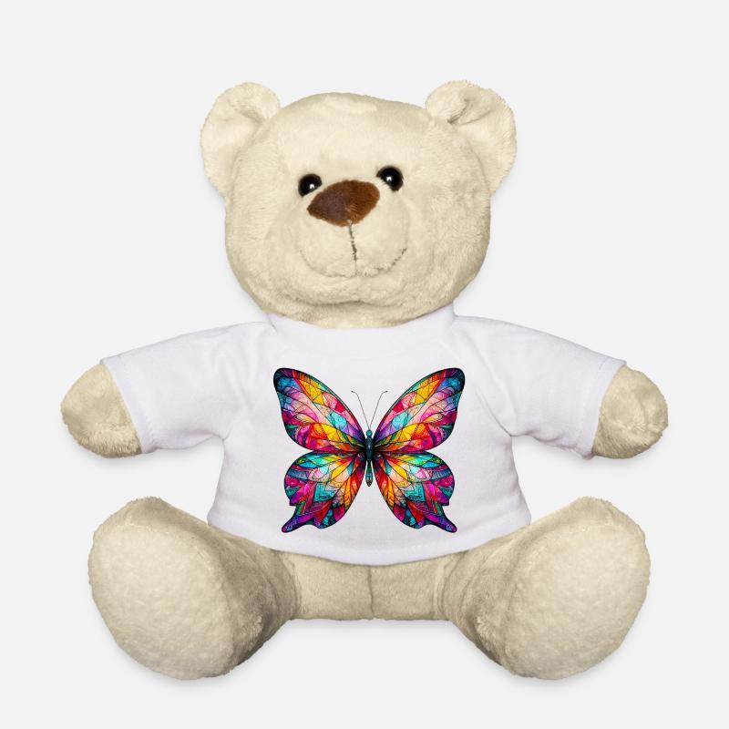 Schmetterling - Teddy - Weiß
