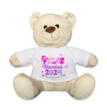 Noël Père Noël 2024 2025 film vacances famille xms - Nounours - blanc - Devant