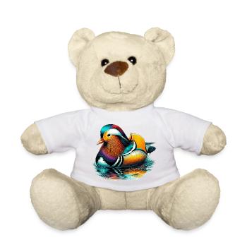 Mandarin duck - Teddy Bear - white - Front