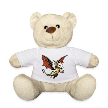 Dragon - Teddy Bear - white - Front