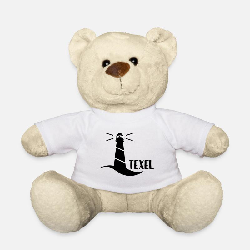 Leuchtturm Texel (schwarz) - Teddy - Weiß