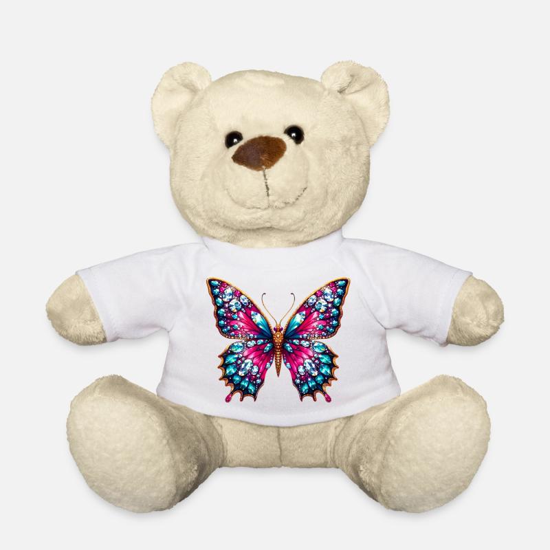 Schmetterling - Teddy - Weiß