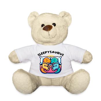 Sleepysaurus Official Sleep Outfit Sleep Shirt - Teddy Bear - white - Front
