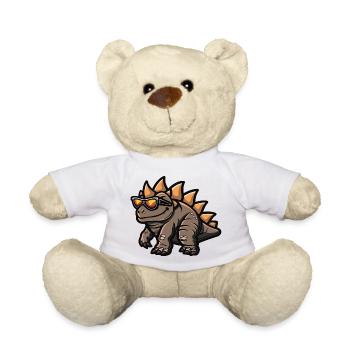 Dinosaurier stegosaurus Comic Cool - Teddy - Weiß - Vorne