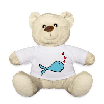 POISSON. MEMOIRE. SARDINE. POISSON D'AVRIL. MER - Nounours - blanc - Devant
