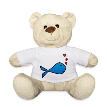 FISH. SARDINE. APRIL FOOL. SEA. OCEAN - Teddy Bear - white - Front