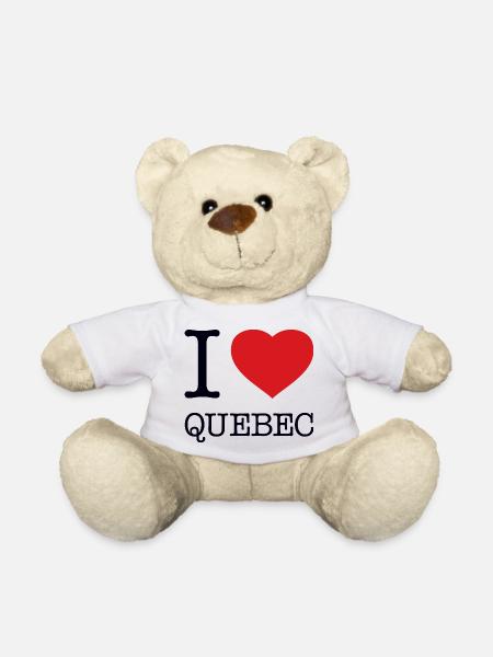 J’ADORE LE QUÉBEC - Nounours - blanc