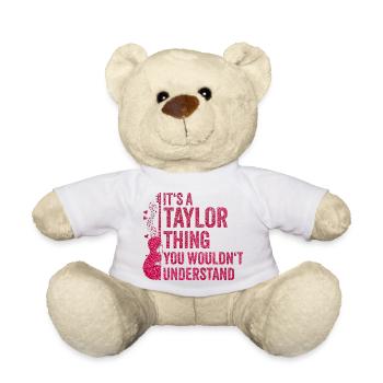 taylor thing 2 haha omg i hate the - Teddy Bear - white - Front