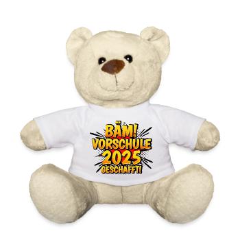 Bäähm Vorschule Geschafft 2025 - Teddy - Weiß - Vorne
