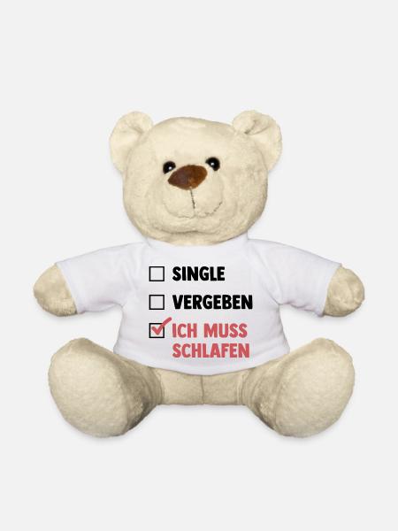 Single Vergeben Schlafen - Teddy - Weiß