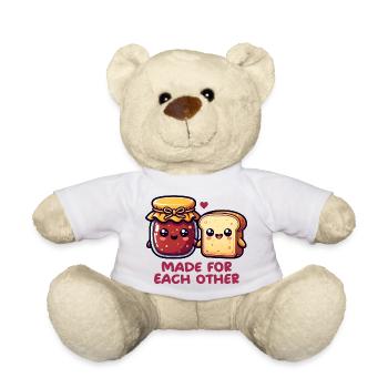 Pain et confiture - Nounours - blanc - Devant
