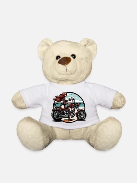 Motorrad Motorcycle.motocross dirtbike - Teddy - Weiß