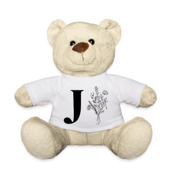 Minimalist flowers - Teddy Bear - white - Front