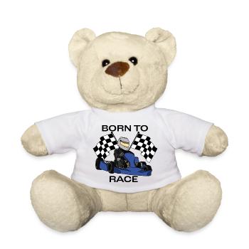Born to Race - Teddy Bear - white - Front