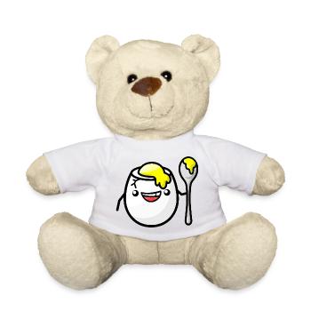 frühstücksei beim frisieren - Teddy - Weiß - Vorne