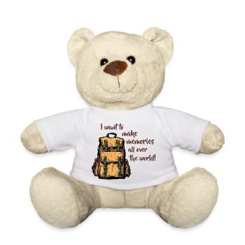 Je veux créer des souvenirs - Nounours - blanc - Devant