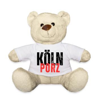 Porz schwarz rot - Teddy - Weiß - Vorne