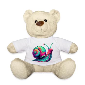 Schnecke - Teddy - Weiß - Vorne