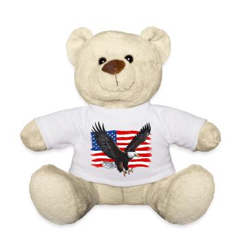 United States - Teddy Bear - white - Front