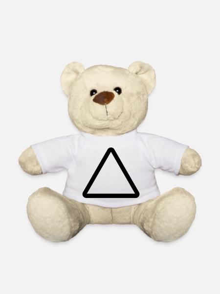 Baustelle, Warnschild Vorlage, Danger Warning - Teddy - Weiß