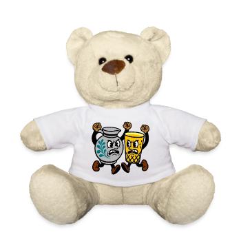 bembel geripptes - Teddy - Weiß - Vorne