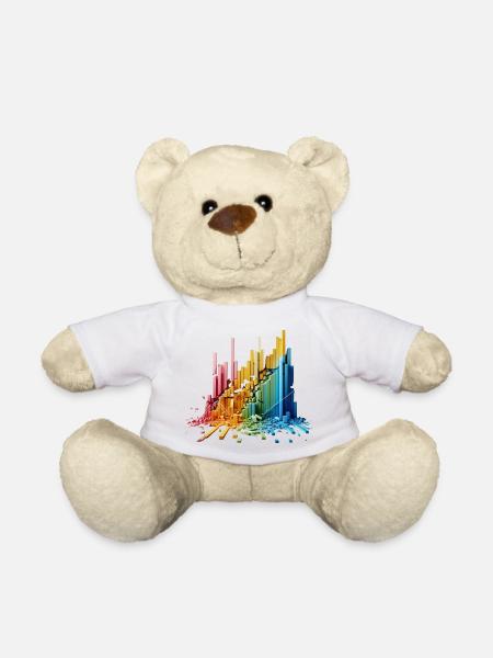 Frequency Wall - Teddy Bear - white