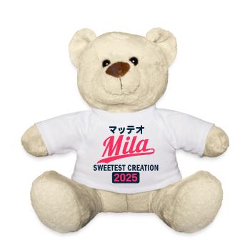 Bébé Mila Chemise Sweat à capuche Combishort Body pour bébé - Nounours - blanc - Devant