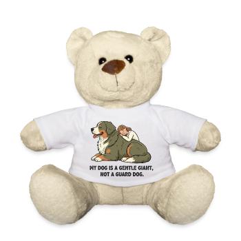 Mein Hund ist ein sanfter Riese, kein Wachhund. - Teddy - Weiß - Vorne