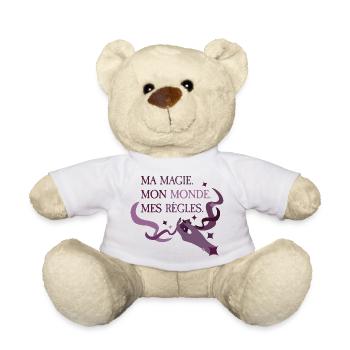 My magic. My World. My rules. - Teddy Bear - white - Front