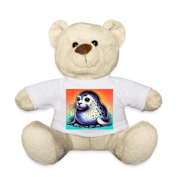 seal - Teddy Bear - white - Front