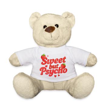 Sweet But Psycho / Y2K Design - Teddy Bear - white - Front