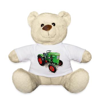 Legendärer Traktor Klassiker - Teddy - Weiß - Vorne