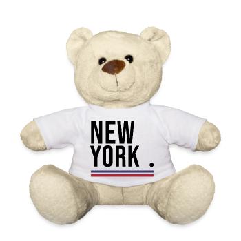 USA – Bold Streetwear Shirt 🇺🇸 - Teddy - Weiß - Vorne