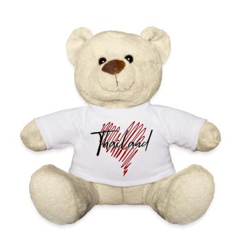J’aime la Thaïlande, le cœur de la Thaïlande - Nounours - blanc - Devant
