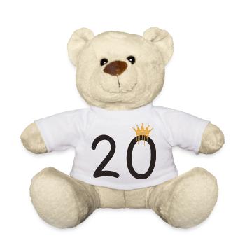 20 - Teddy Bear - white - Front
