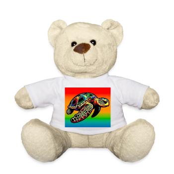 turtle - Teddy Bear - white - Front
