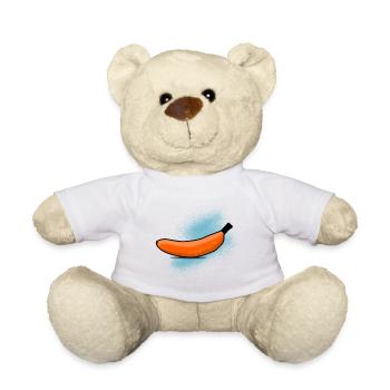 Orangene Banane - Teddy - Weiß - Vorne
