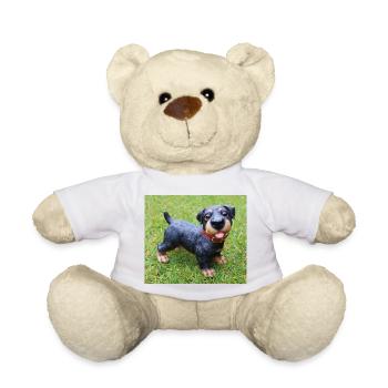 Mignon chiot teckel imprimé - Nounours - blanc - Devant