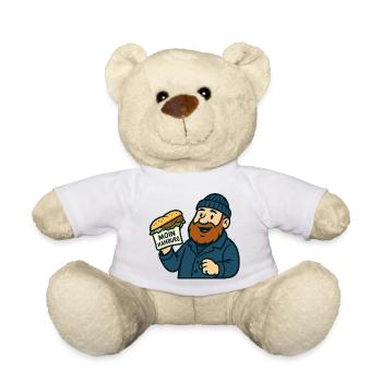 Hamburg fish sandwich - Teddy Bear - white - Front