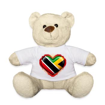 Jamaica Trinidad and Tobago - Teddy Bear - white - Front
