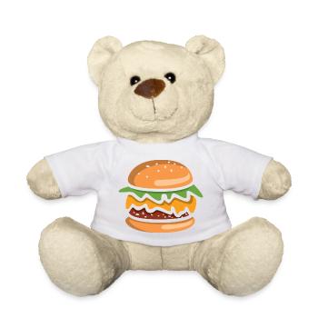 Comic Burger Cheeseburger - Teddy - Weiß - Vorne