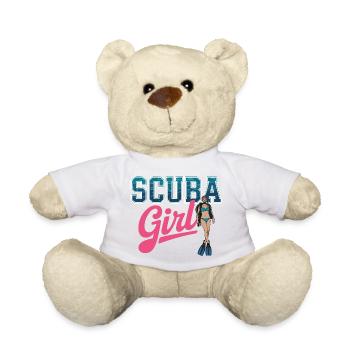 Conception de plongée sous-marine pour fille - Nounours - blanc - Devant