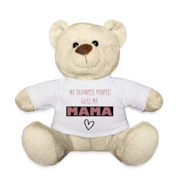 Message of love for mom - Teddy Bear - white - Front